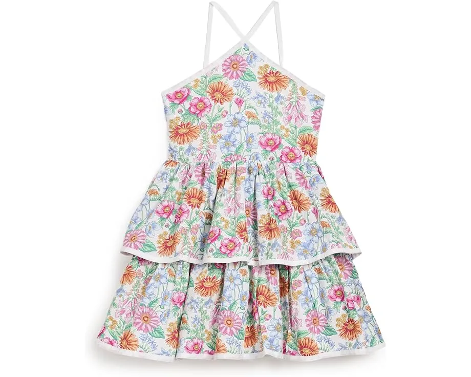 Платье Tiered Floral Halter с цветами Janie and Jack