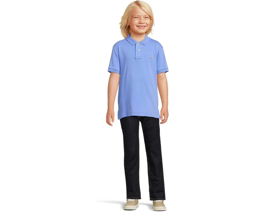 Мягкая поло Polo Ralph Lauren Kids из хлопка с воротником на пуговицах