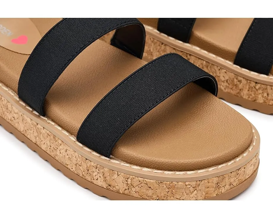 Детские сандалии Steve Madden Kids Avril с эластичными ремешками и подошвой из пробки