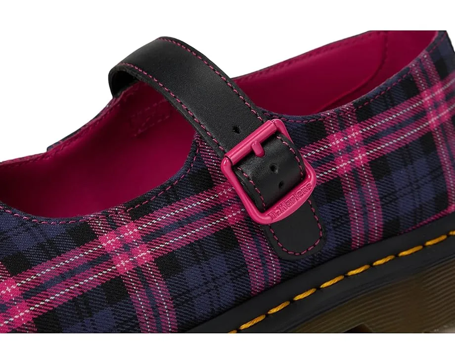 Балетки Elphie Mary Jane от Dr. Martens с острым носком и ремешком на пряжке