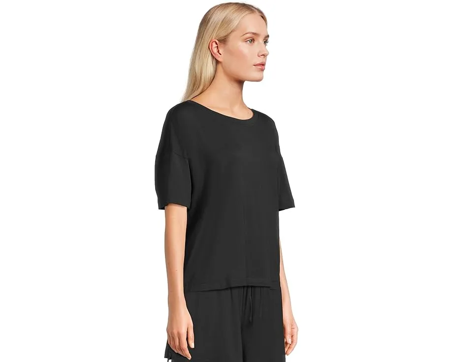 Футболка Eberjey Gisele Everyday с прямым кроем и короткими рукавами