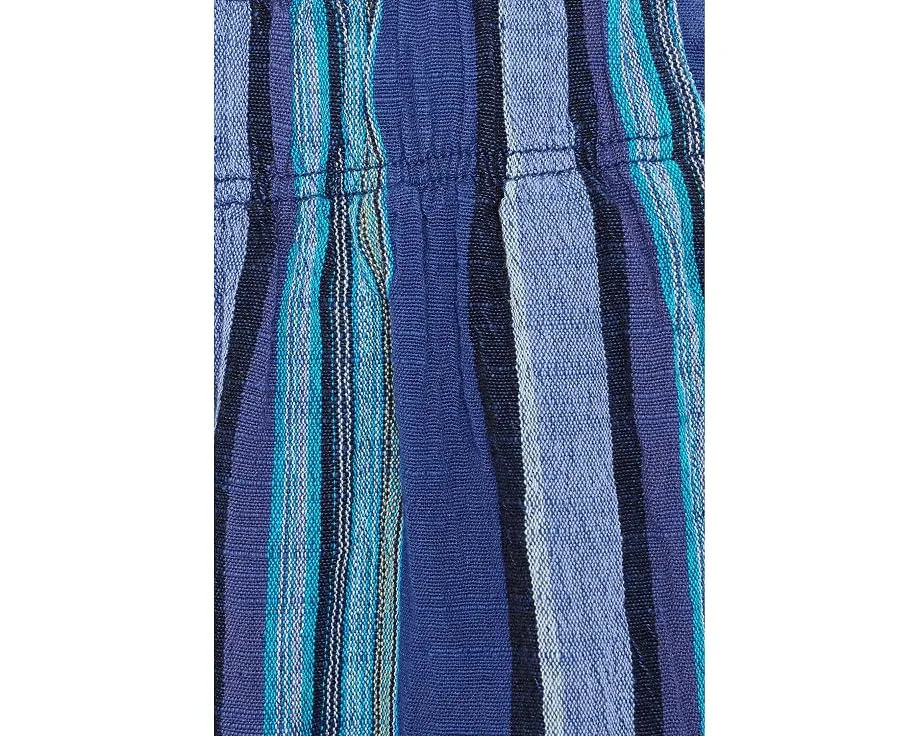 Свободные брюки Day's End Free People из льна с полоской на резинке