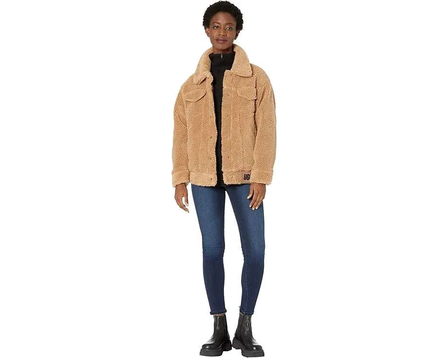 Куртка Frankie Sherpa Trucker с ворсом и застежкой на кнопках UGG