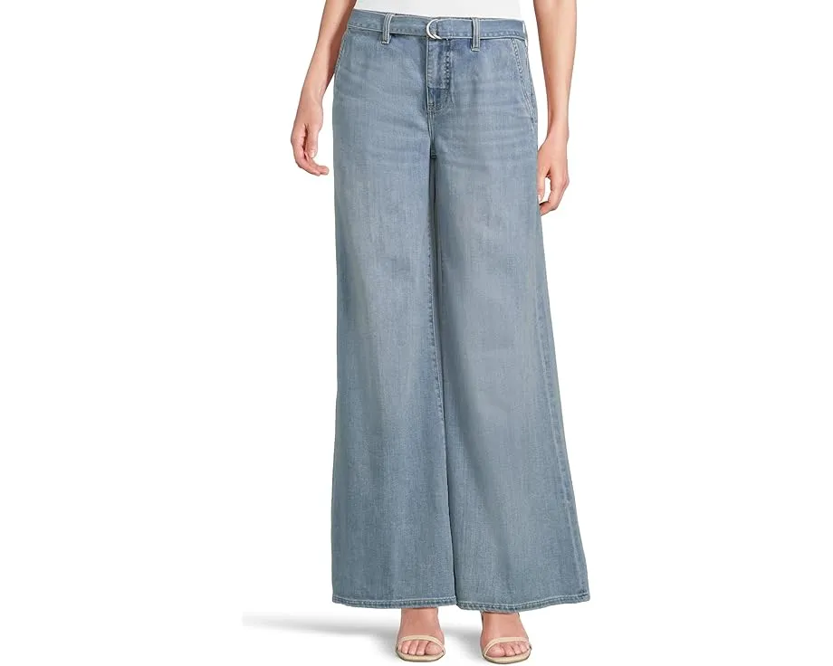 Джинсы Liverpool Los Angeles High-rise Super Stride с поясом и широкими штанинами