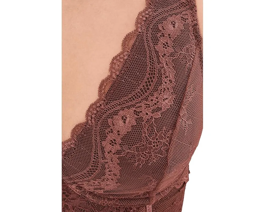 Боди Free People Say You Love Me с кружевом и V-образным вырезом