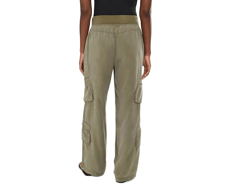 Брюки XCVI Britte из лиоцелла с карманами на молнии и эластичным поясом