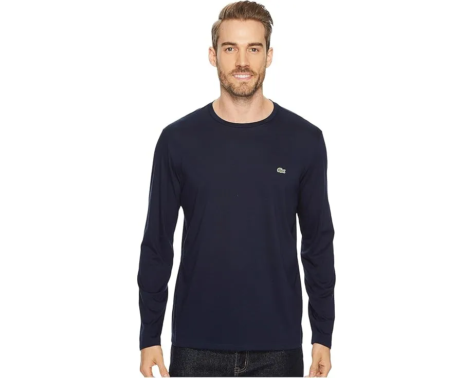 Футболка Lacoste с длинным рукавом и круглым вырезом из пима-джерси