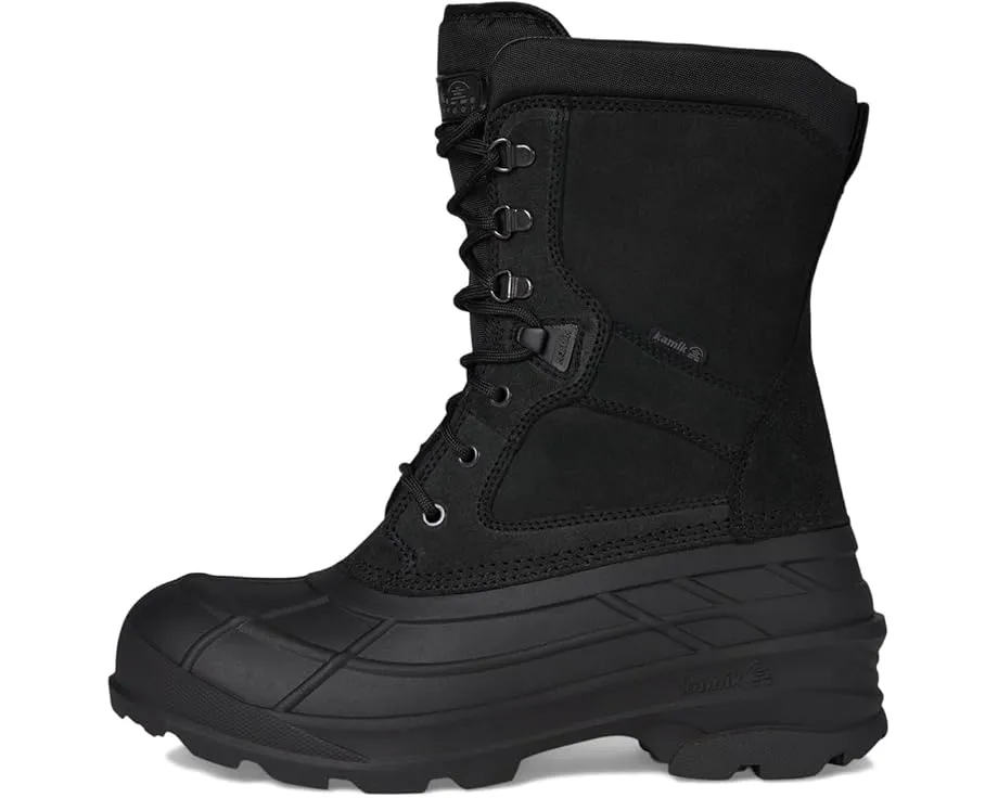 Кожаные ботинки Kamik Nation Plus со шнуровкой и текстильной подкладкой