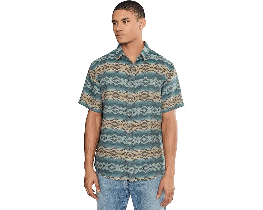 Pendleton рубашка из замши Gateway с коротким рукавом и геометрическим принтом