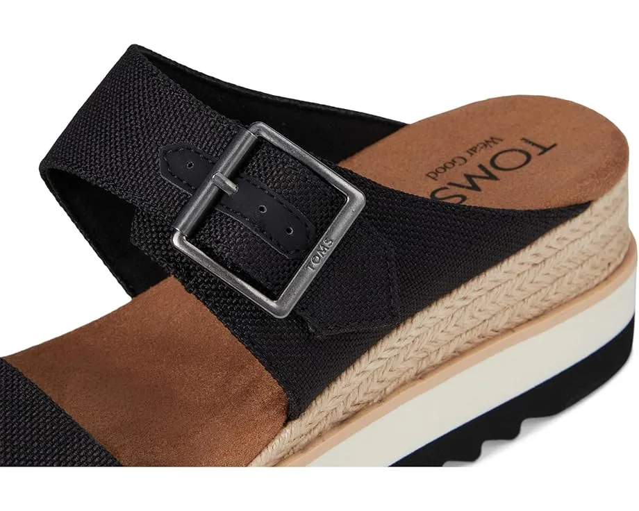 Сандалии Diana Mule Bukle на платформе с ремешками и пряжкой