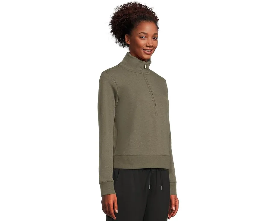 Полузипованный свитер Cloud от TravisMathew с расслабленным кроем и ребристыми манжетами