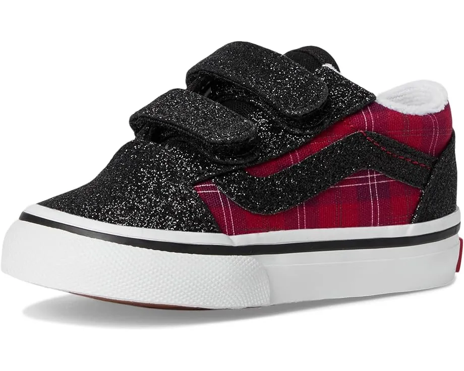 Кроссовки Vans Kids Old Skool V для детей на липучках с усиленным мыском