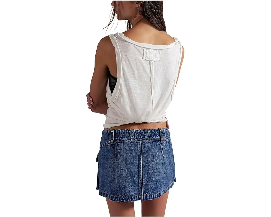 Юбка мини Hera Studded Denim от Free People с заклепками