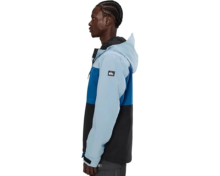 Сноубордическая куртка Quiksilver Sycamore Block 20k с водонепроницаемостью 20000 мм и вентиляцией под мышками