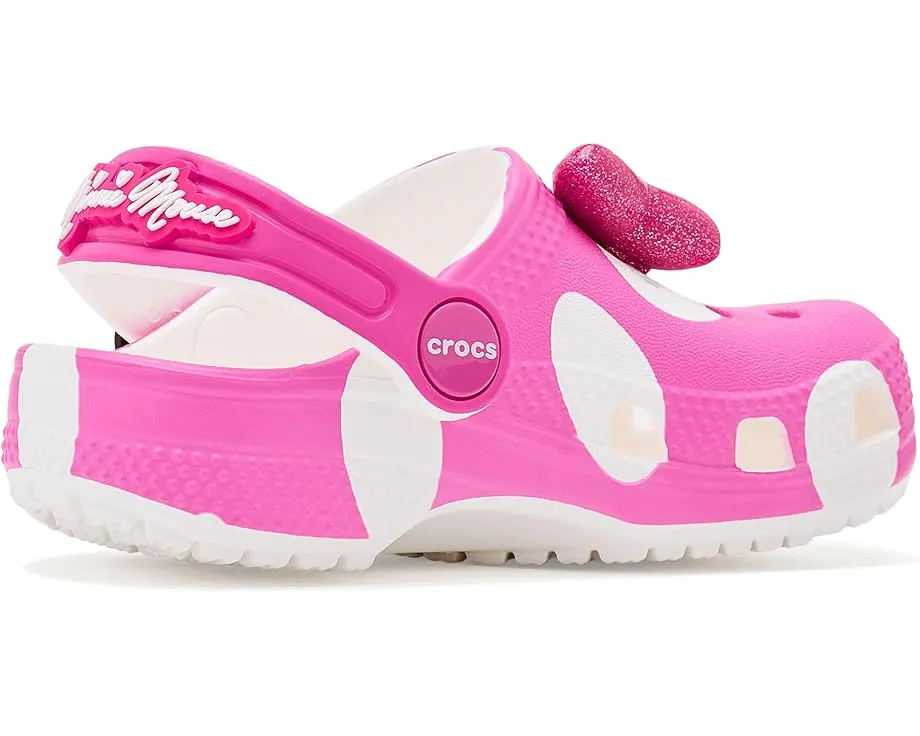 Кроксы Crocs Kids Disney Микки Маус для малышей с розовым бантом