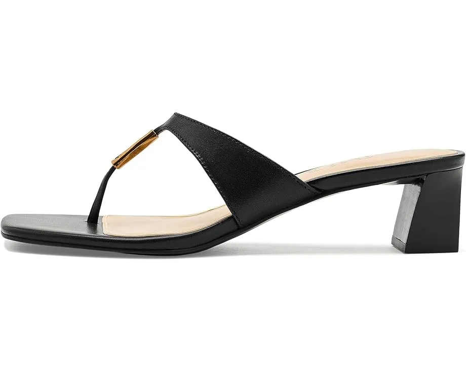 Сандалии-вьетнамки GUESS Yaiza с квадратным носком и квадратным каблуком