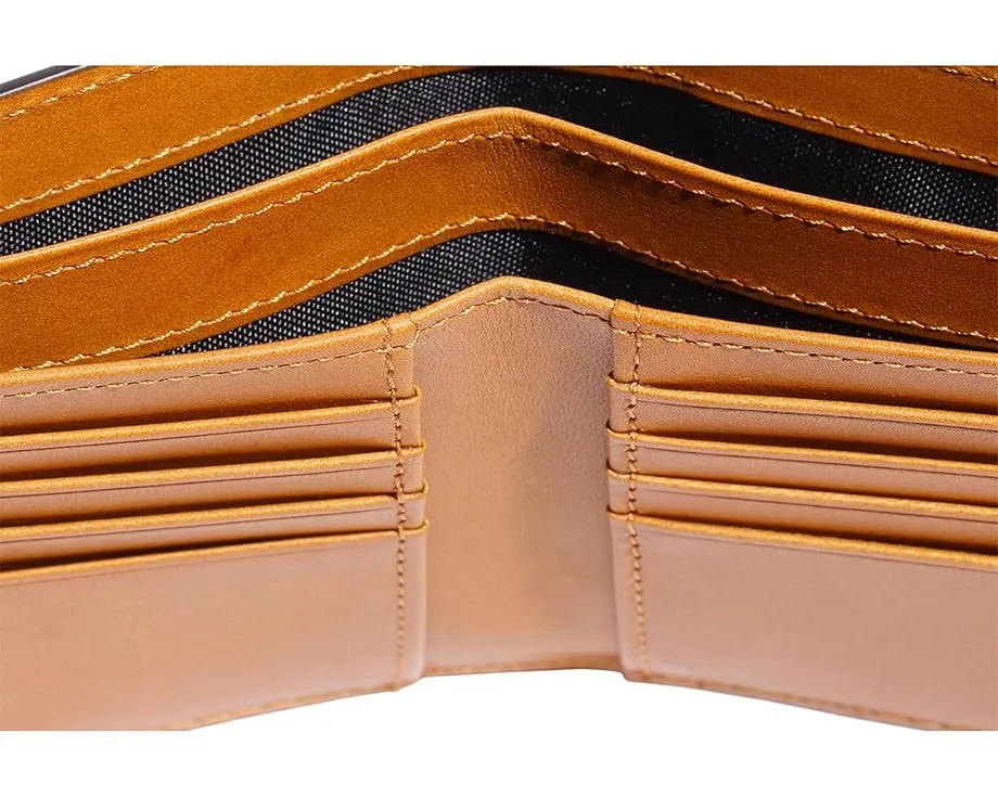 Восьмикарманный кошелек Bosca Britan Deluxe Executive из кожи