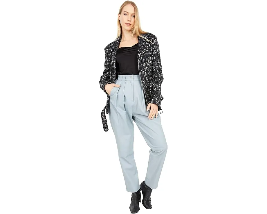 Кожаная куртка Faith Connexion Perfecto с четырьмя молниями