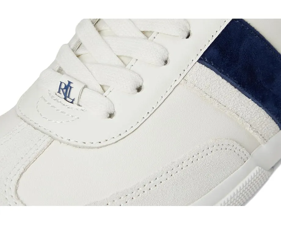 Кроссовки LAUREN Ralph Lauren Braylee двухцветные из кожи и замши