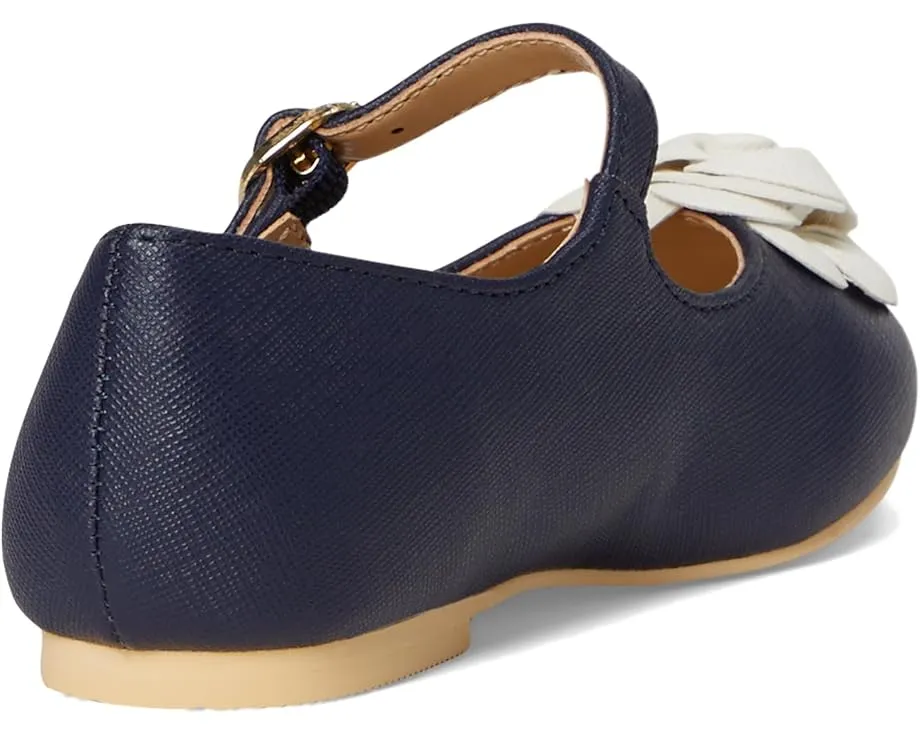 Балетки Janie and Jack с цветочным декором и ремешком на щиколотке