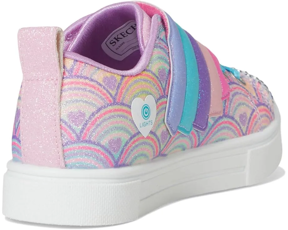 Детские светящиеся кроссовки Skechers Twinkle Sparks Cloud Cutie с ремешком