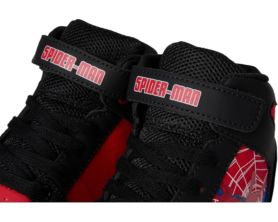 Кроссовки Josmo Spiderman высокие для детей с липучкой и шнуровкой