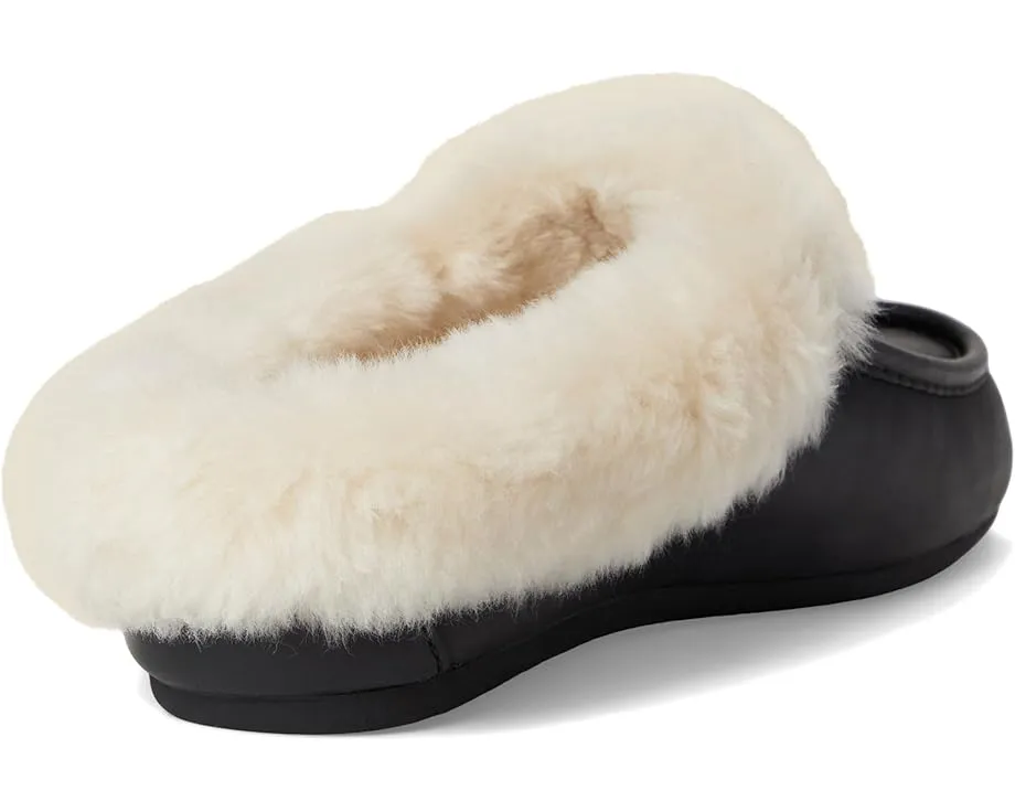 UGG Ansley Mule Leather мюли из кожи с подкладкой из переработанной шерсти