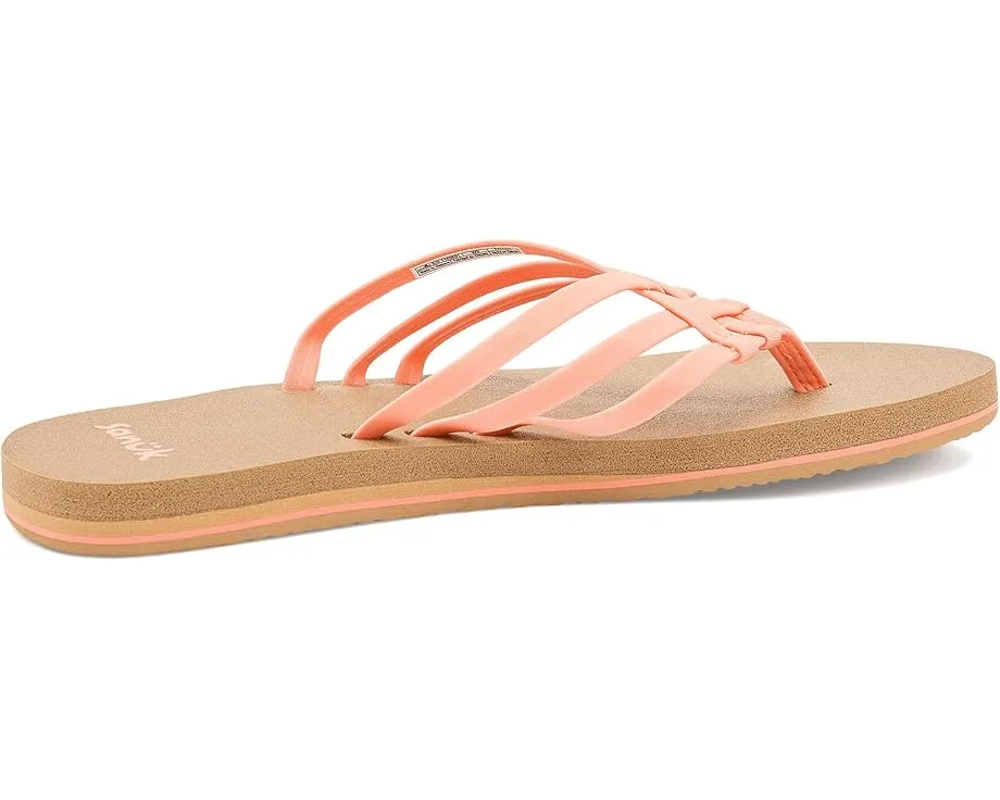 Sanuk Yoga Sandy II сланцы с несколькими ремешками и стелькой из пены с эффектом памяти