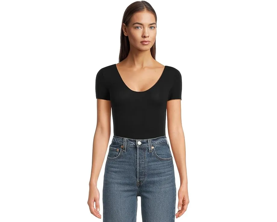 Боди Commando Ballet с коротким рукавом и эффектом утяжки из микрофибры