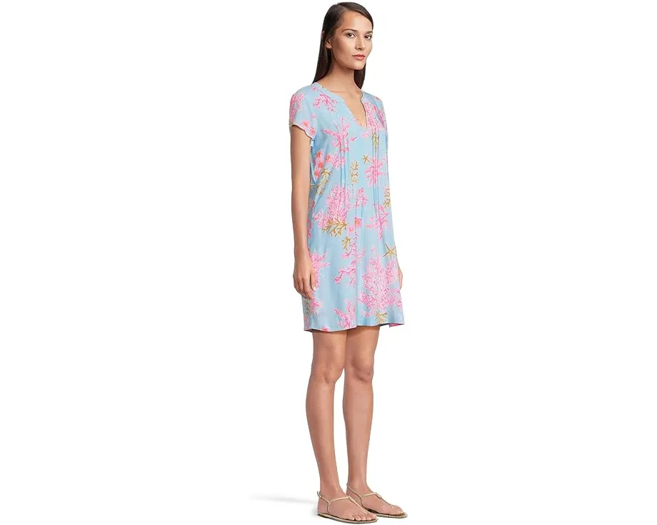 Туника-платье Lilly Pulitzer Ansella с коротким рукавом и вырезом лодочка