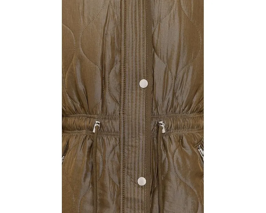 Стеганая куртка с кулиской на талии и влагоотводящими свойствами Avec Les Filles