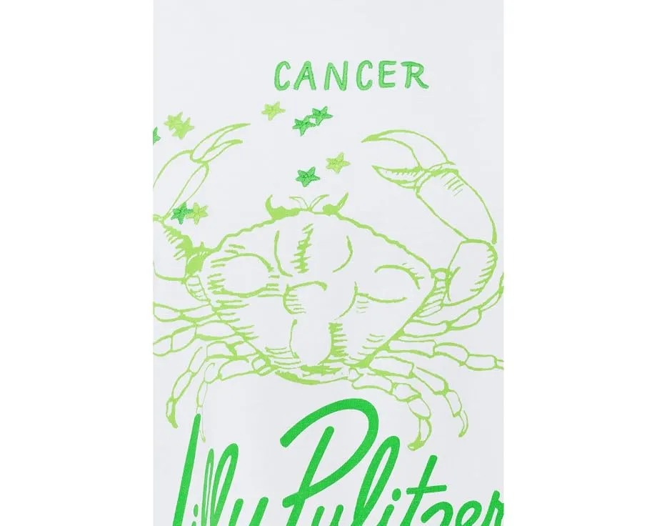 Трикотажный топ Lilly Pulitzer Stella с круглым вырезом и принтом на груди