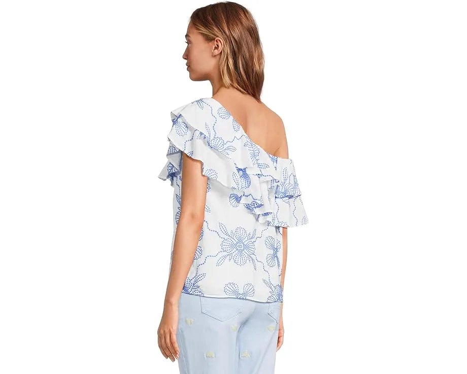 Топ Trixie с одним плечом и ярусными рюшами