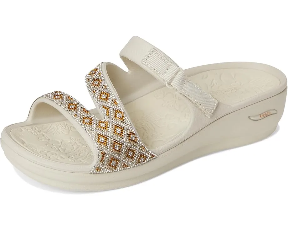 Сандалии Skechers Foamies Arch Fit Ascend с поддержкой свода стопы и каблуком