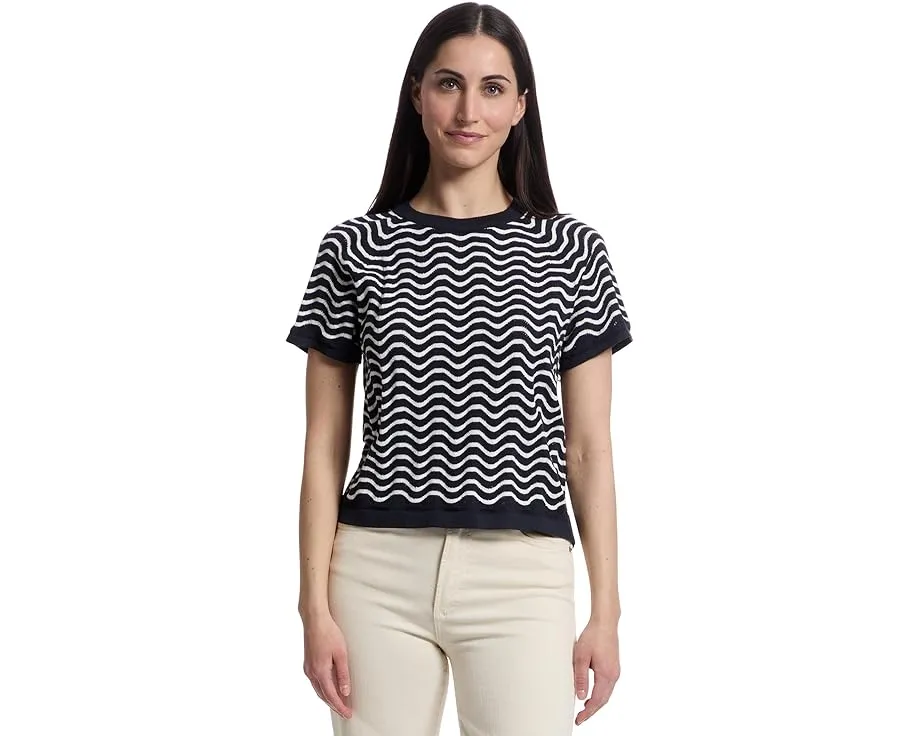 Свитер Lilla P с волнообразным узором и расклешенными рукавами