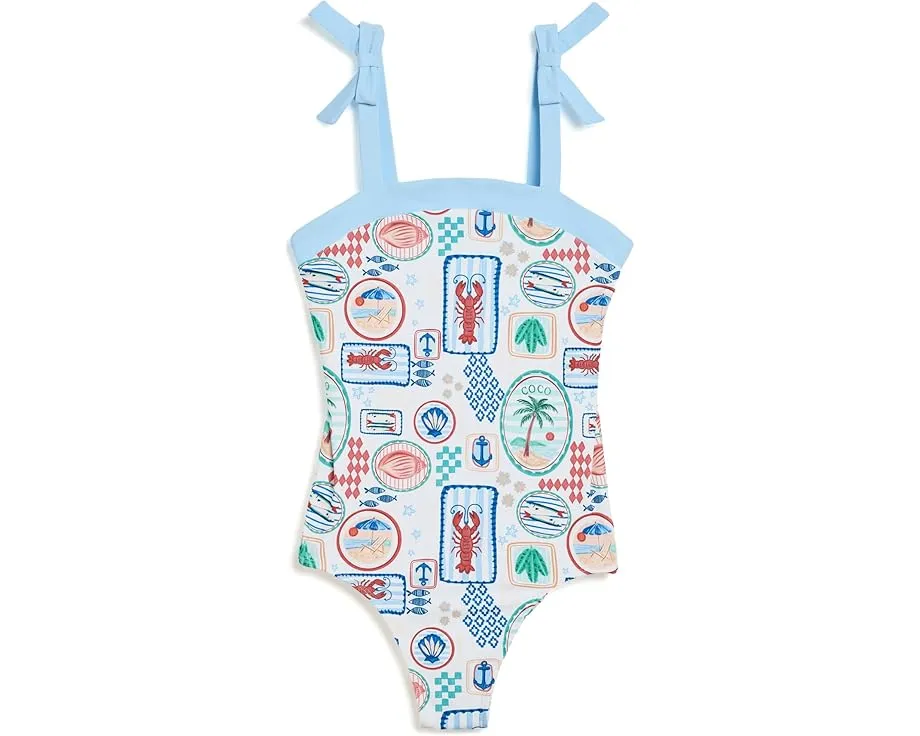 Купальник Ocean Bow One-Piece Swim от Janie and Jack с бантами