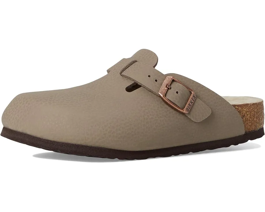 Детские сабо Birkenstock Boston с подкладкой из овчины