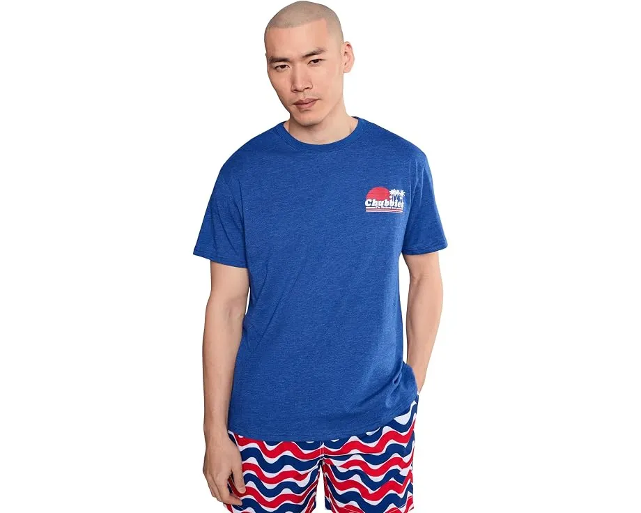 Футболка Chubbies The Ol' College Try с принтом на спине и круглым вырезом