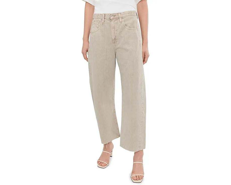 Джинсы AG Jeans Hattie High-Rise Crop Barrel с высокой посадкой и зауженным кроем