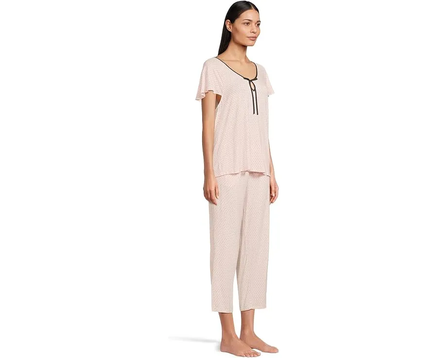Короткий пижамный сет с коротким рукавом от Kate Spade New York из модала