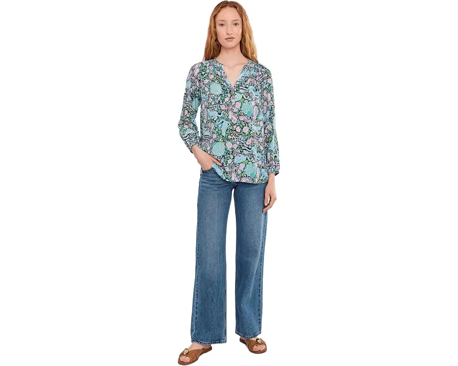 Блуза Elsa Top из шелка Lilly Pulitzer