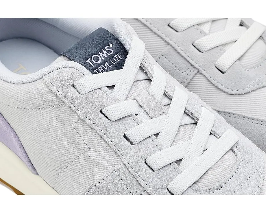 Кроссовки TOMS TRVL LITE Retro из замши с эластичным мысом и съемной стелькой