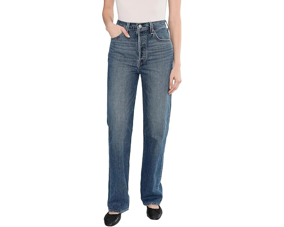 Джинсы Levi's Premium Ribcage Super High Waist с прямыми штанинами и высокой посадкой