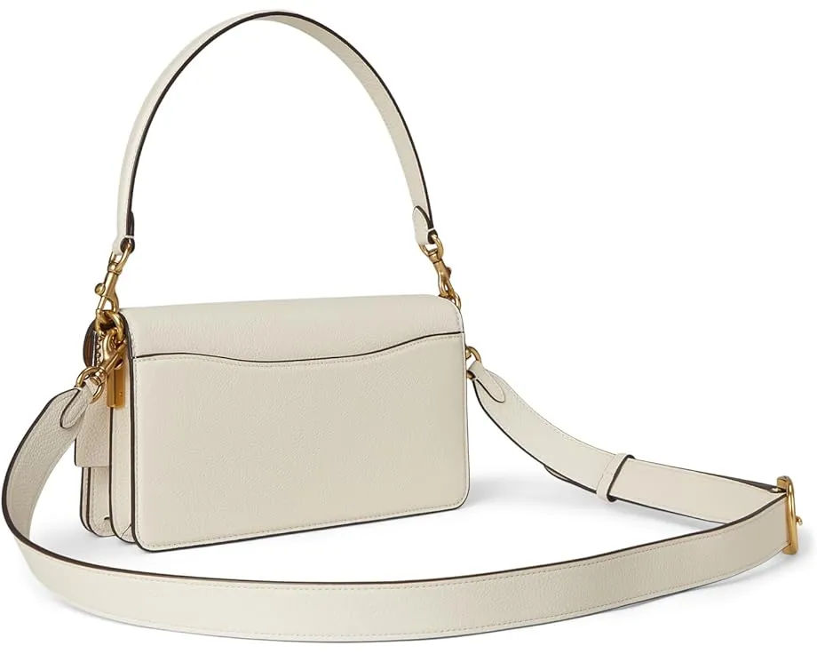 Кожаная плечевая сумка COACH Polished Pebble Tabby 26