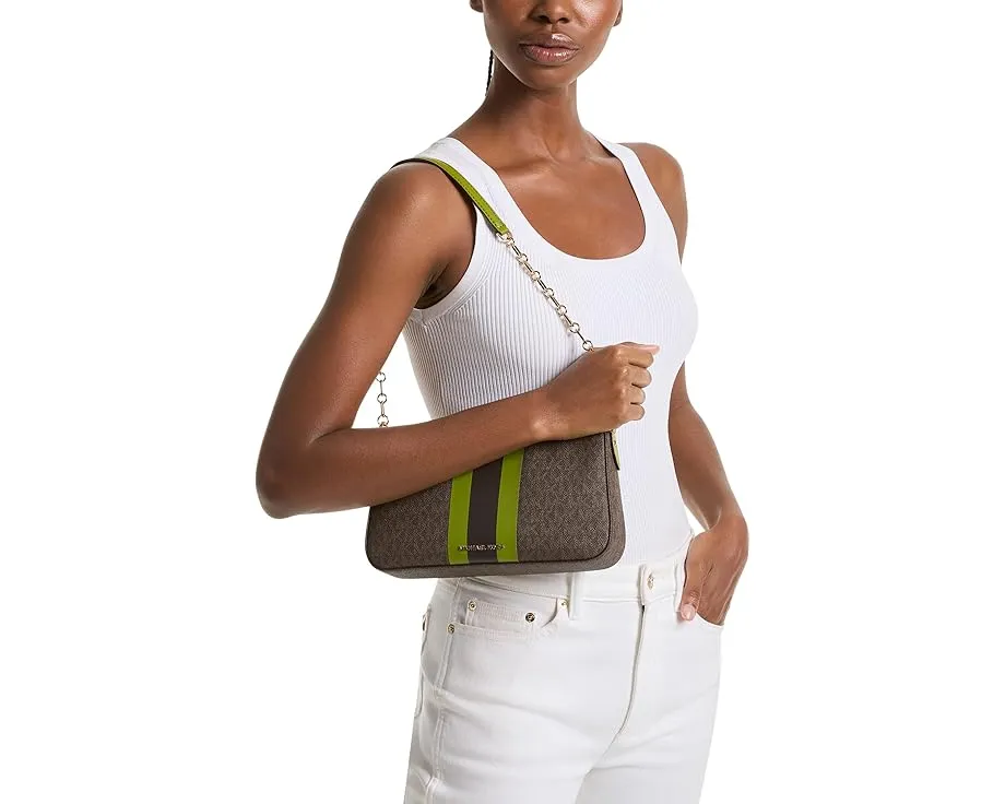 Клатч MICHAEL Michael Kors Empire Medium Chain с цепочкой и стразами