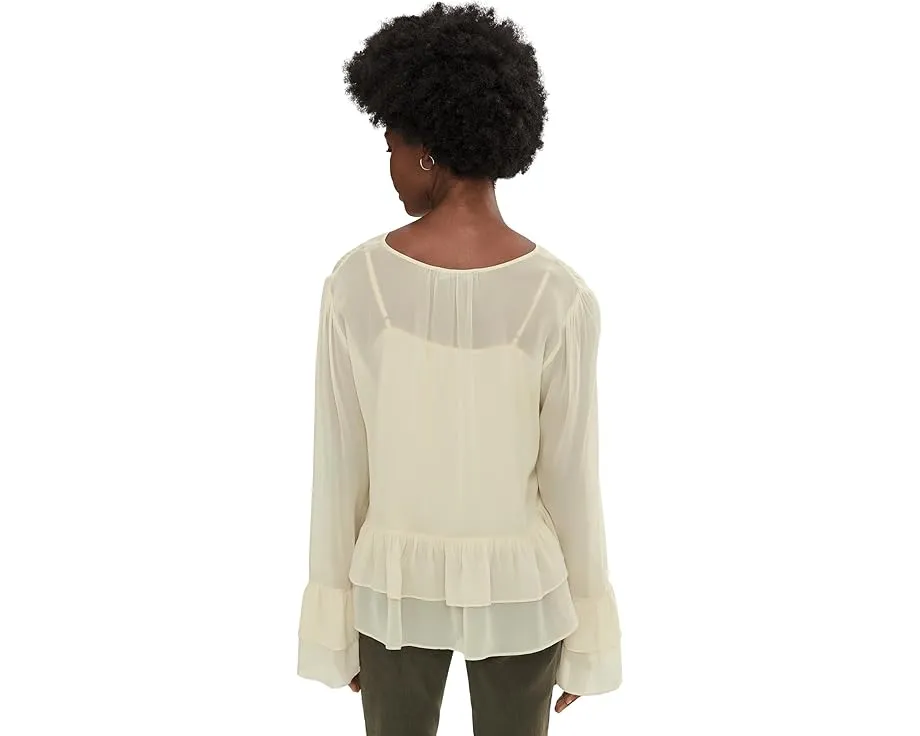 Блуза Sanctuary There She Goes из жоржета с рюшами на рукавах