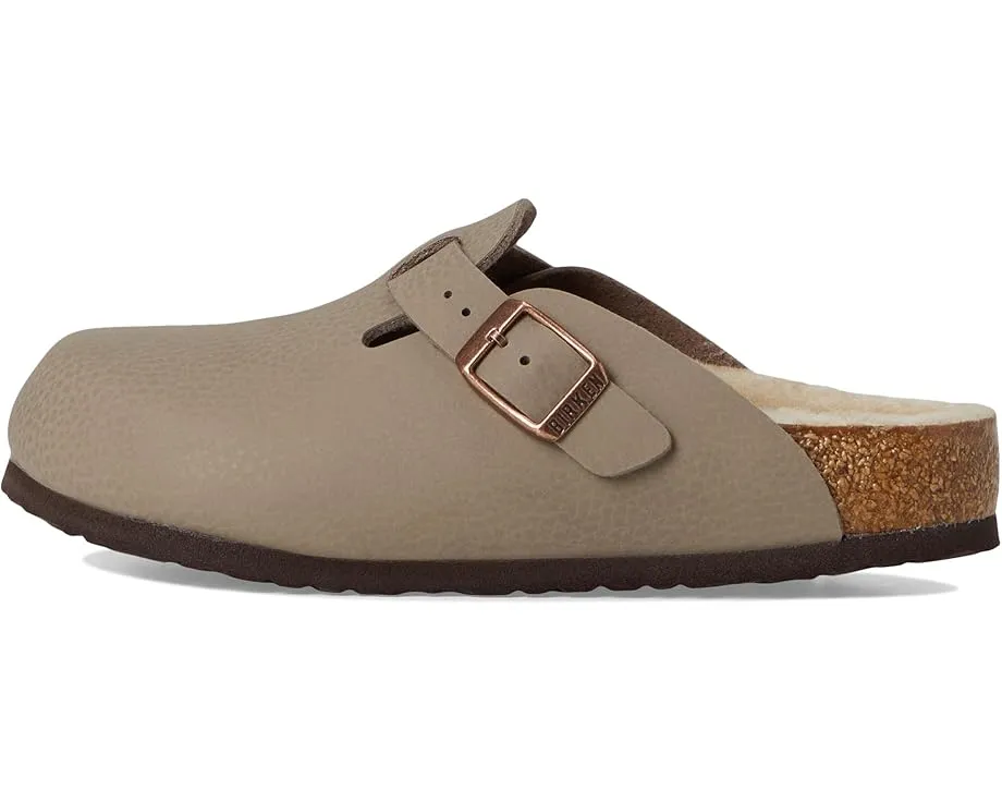 Детские сабо Birkenstock Boston с подкладкой из овчины