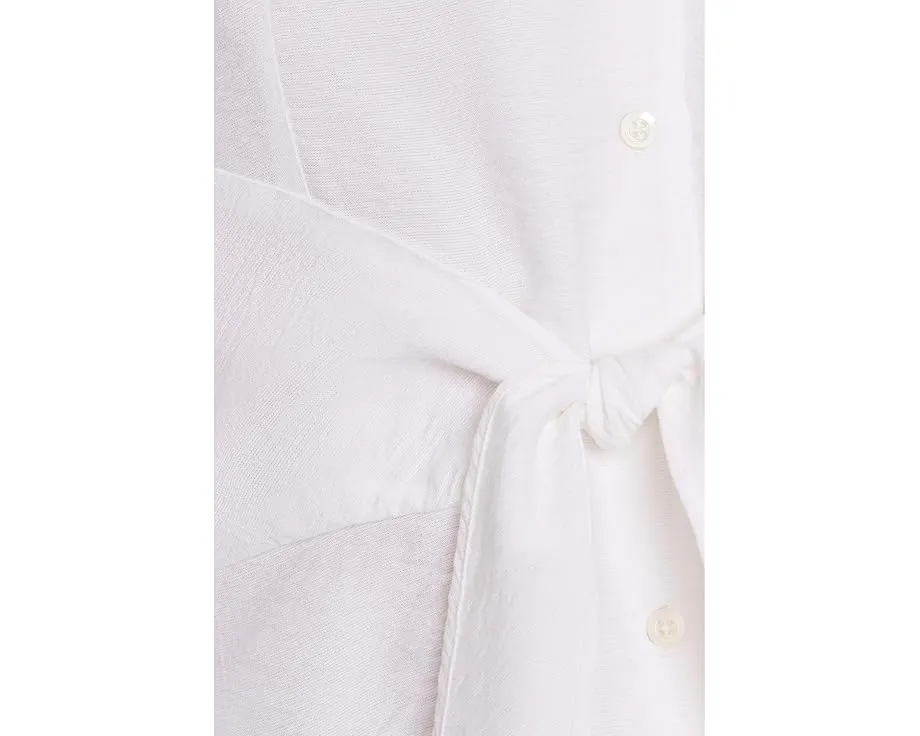 Рубашка NIC+ZOE Iconic Tie Front с запахом и накладными карманами