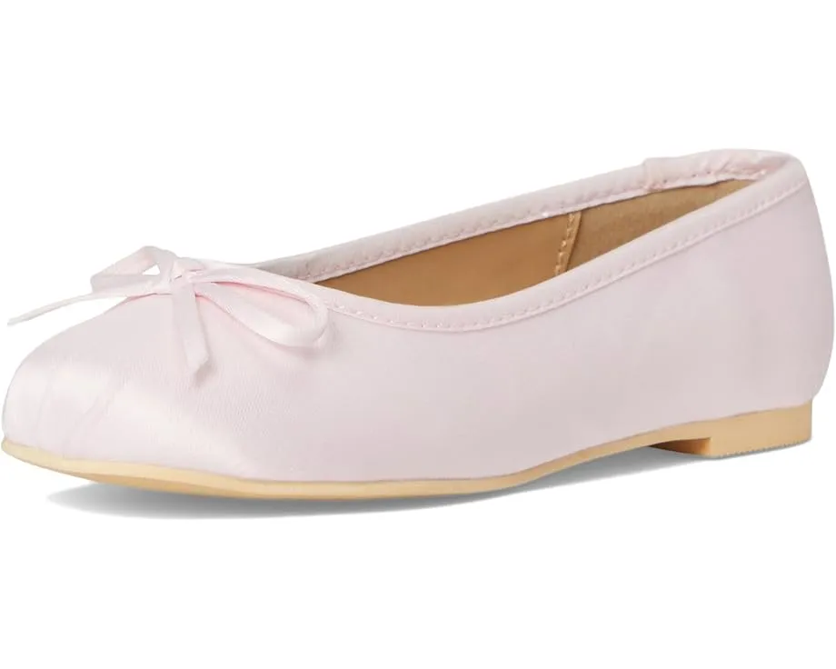 Детские атласные балетки Janie and Jack с бантом и квадратным мысом
