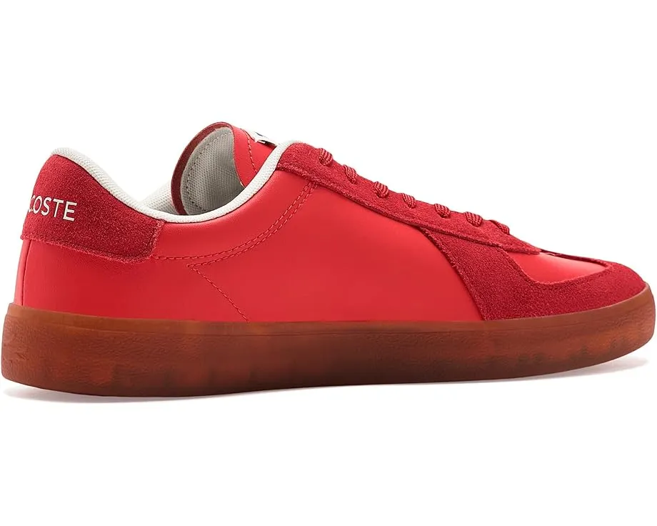Кроссовки Lacoste Baseshot Pro из кожи и замши с полупрозрачной подошвой